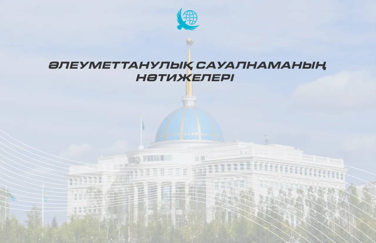 Елдің 86% Президенттің бастамаларына сенеді - сауалнама