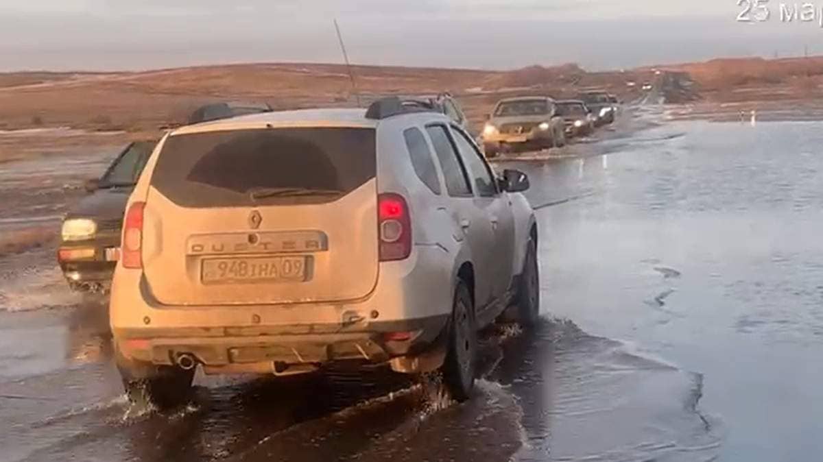 Қарағанды облысында автожолды су басты