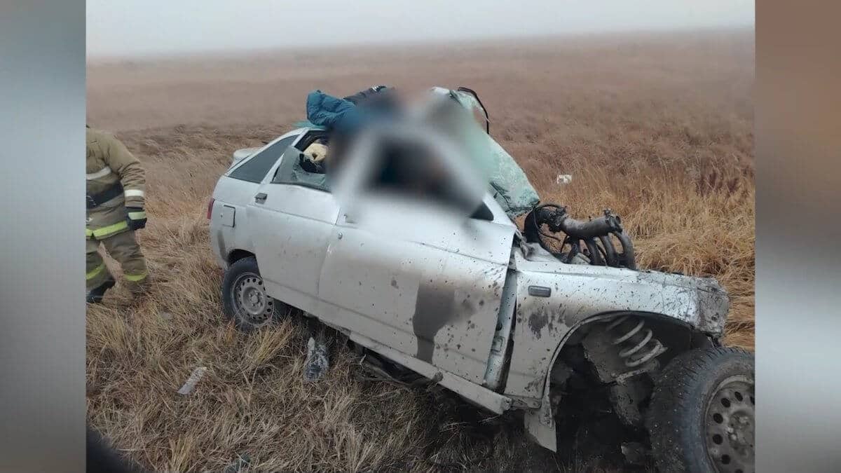 TANK таптаған: Қостанай облысында жол апатынан 4 адам тіл тартпай кетті