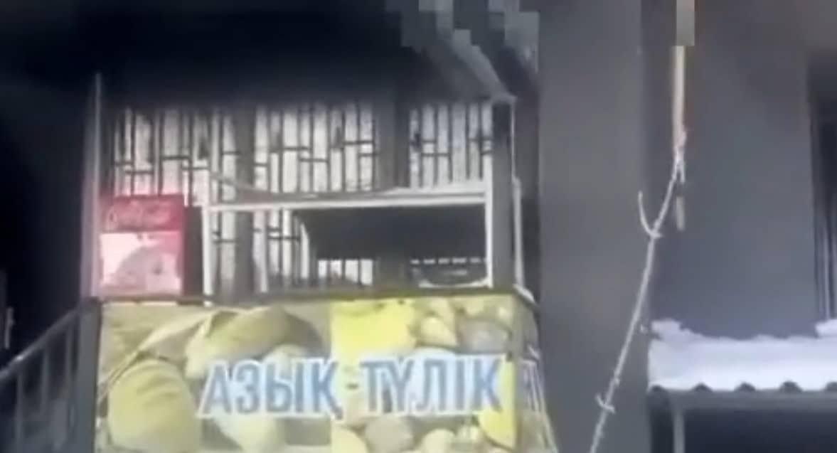 Алматыда азық-түлік дүкені өртеніп, 4 бала құтқарылды