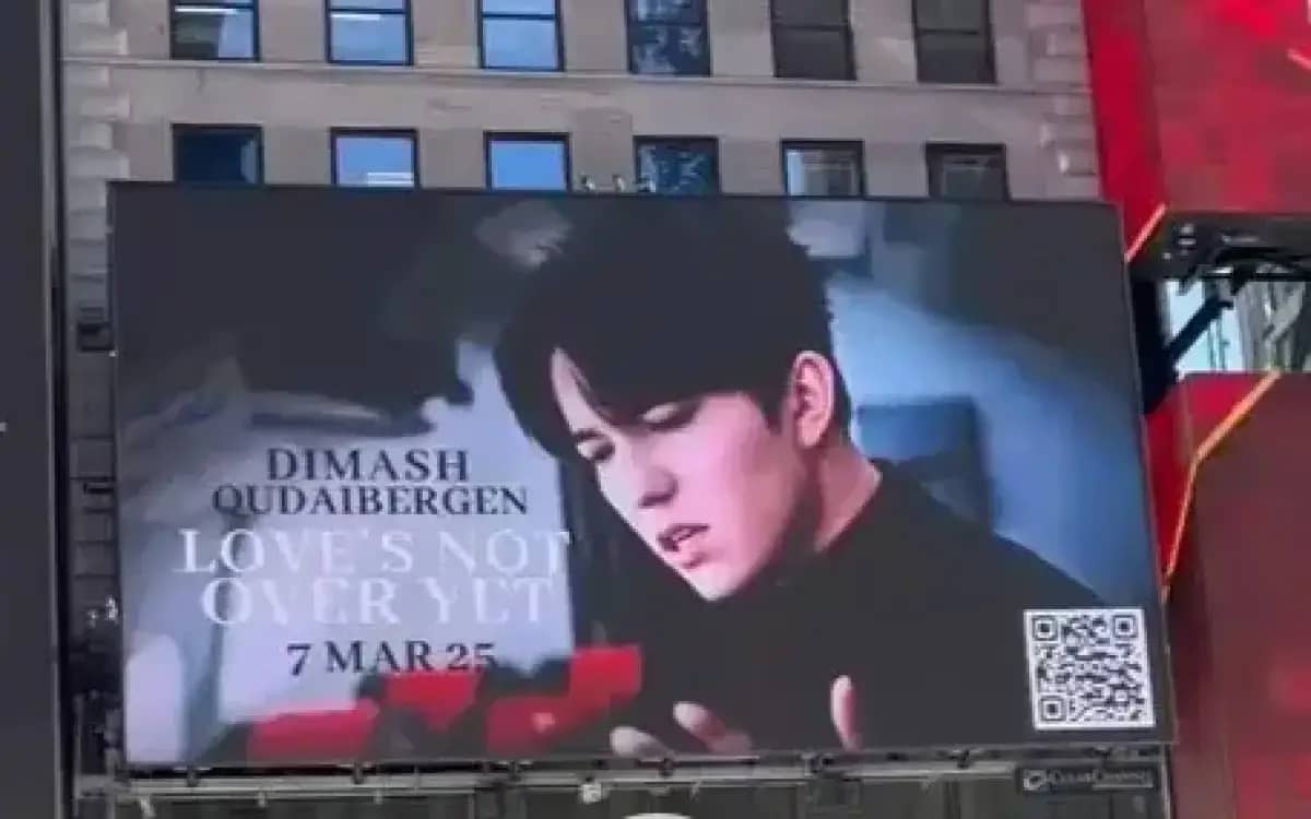 Атақты Times Square алаңы: Димаш Құдайбергеннің жаңа бейнебаяны Нью-Йоркте көрсетілді