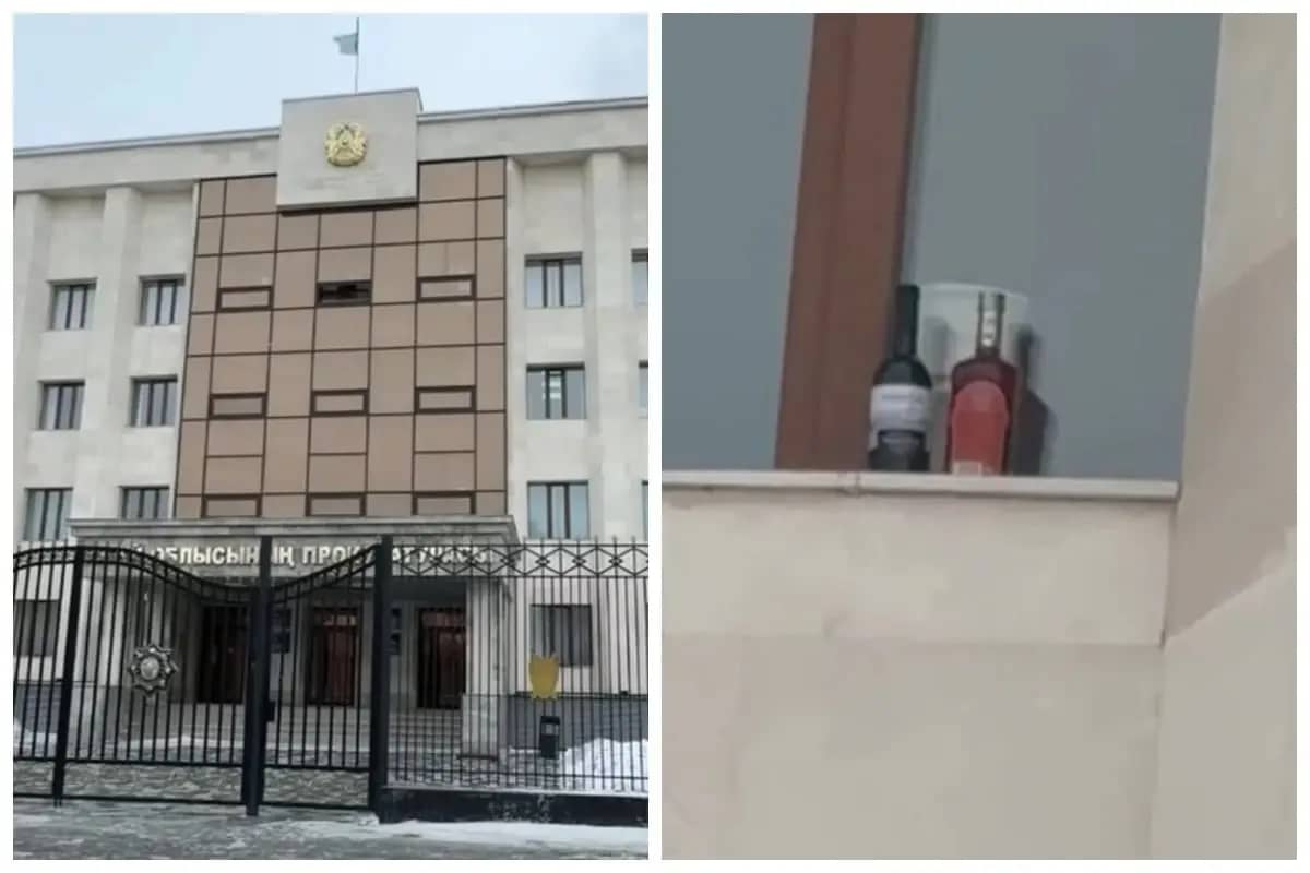 Абай облысында прокурорлар терезе алдына қойған бөтелкелер үшін қатаң сөгіс алды