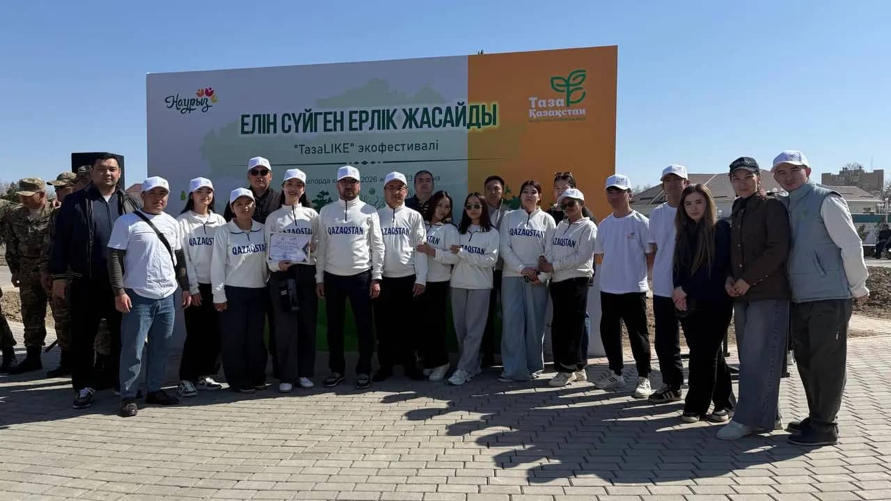 Қызылордада экологиялық акция аясында көшет отырғызылды