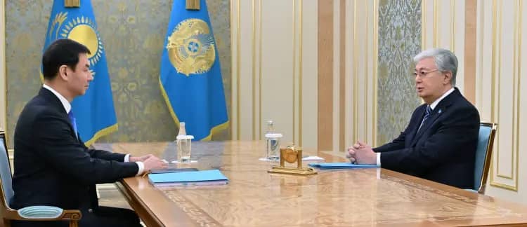 Тоқаев Алматы қаласының әкімі Дархан Сатыбалдыны қабылдады
