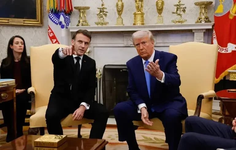 Макрон Трамптың әзілін «әдепке жатпайтын сөз» деп бағалады