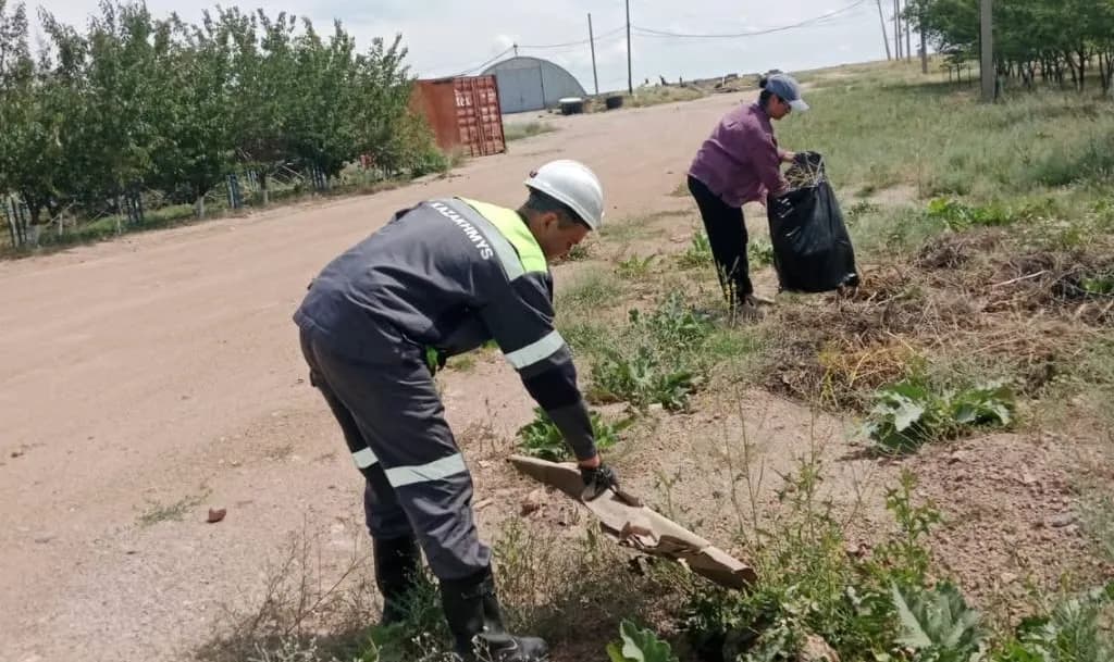 Қазақмыс кәсіпорындарында аумақты абаттандыру жұмысы жүргізілді