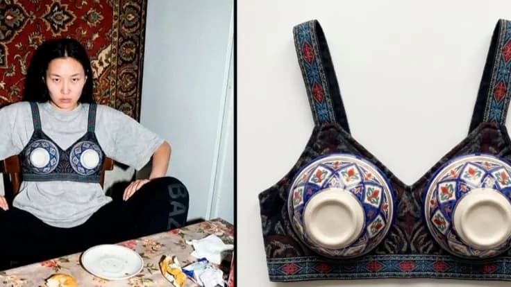 «Көргенсіздік»: Кесені кеудесіне киген қыздың фотосы жұртты шулатты