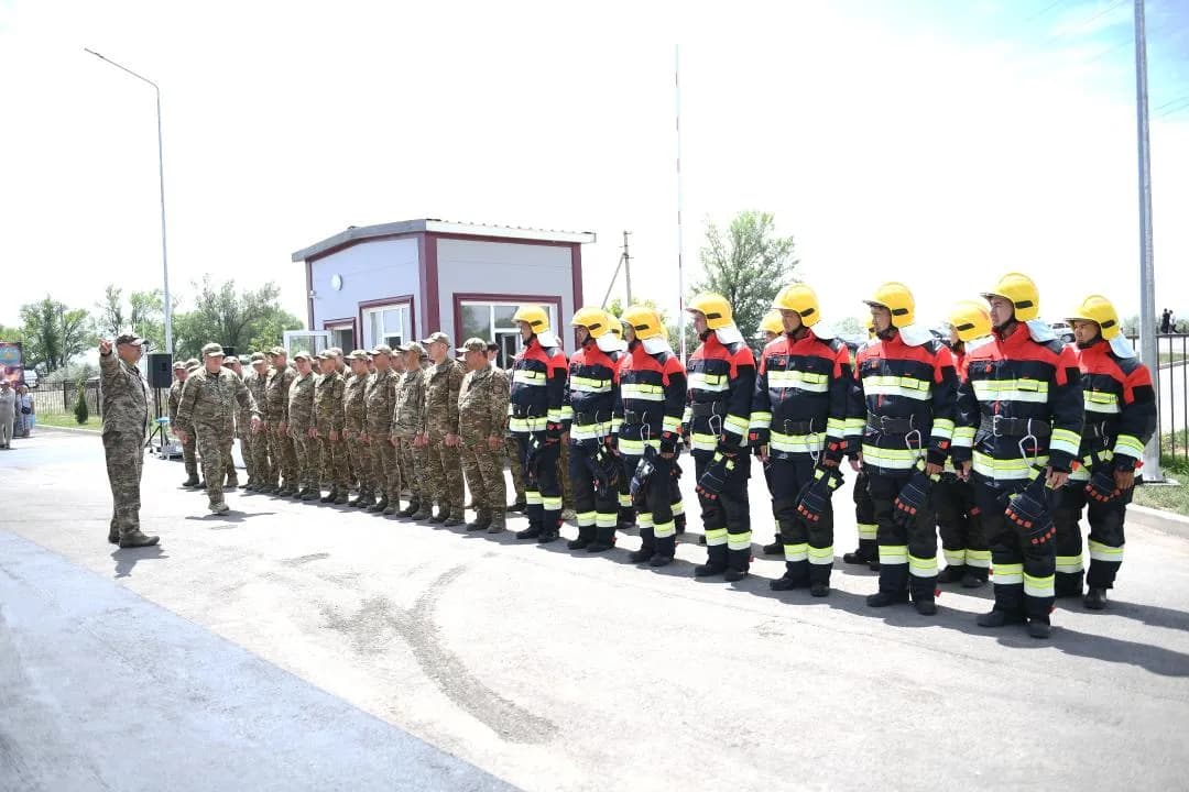 В Алматинской области открыли новое пожарное депо