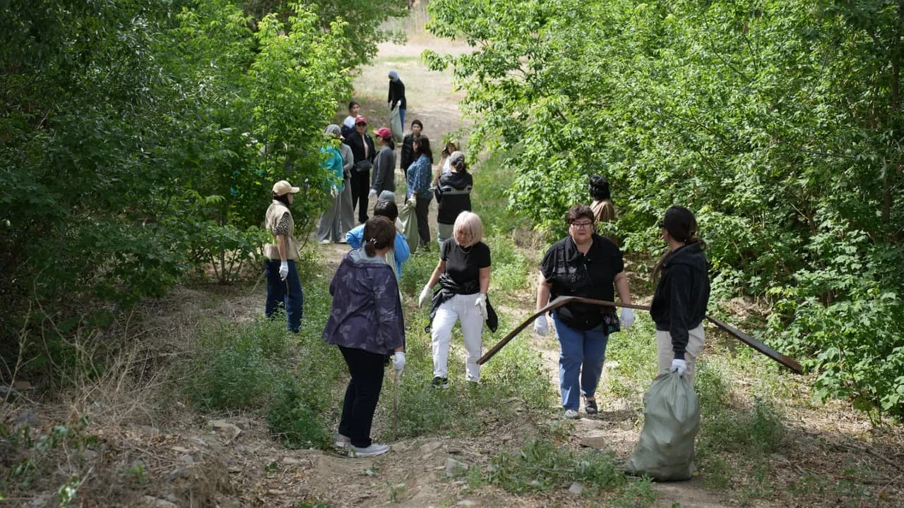     Ұлытауда 4500 адам қатысқан экологиялық сенбілік өтті