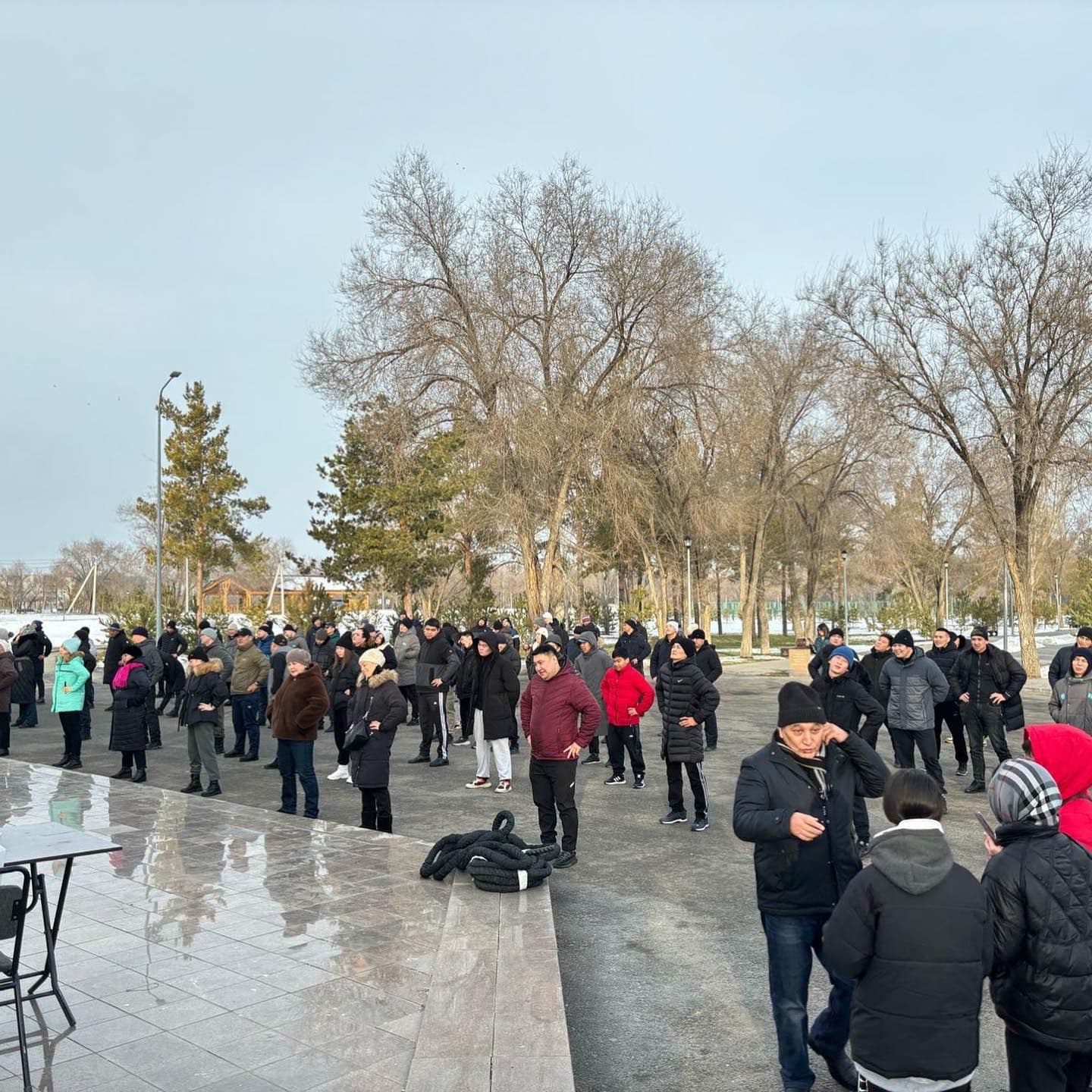 Талдықорғандағы көше жаттығуына 500-ге жуық адам қатысты