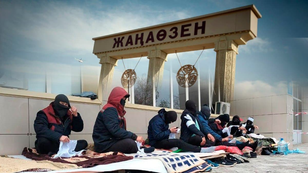 Жаңаөзенде мұнай саласында жұмыс істеуді талап еткен тұрғындар аштық жариялады