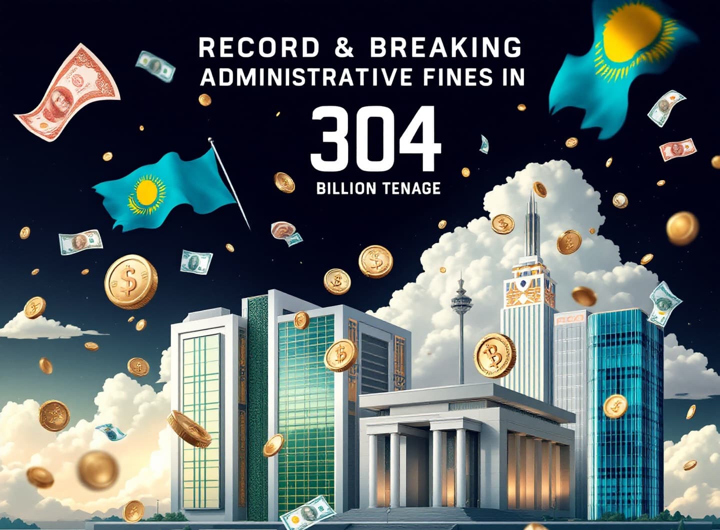 Қазақстанда әкімшілік айыппұлдар рекордтық 304 миллиард теңгеге жетті