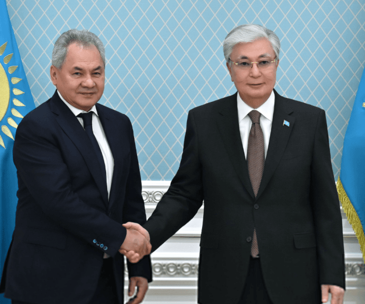 Қасым-Жомарт Тоқаев Ресей қауіпсіздік кеңесінің хатшысы Сергей Шойгуді қабылдады