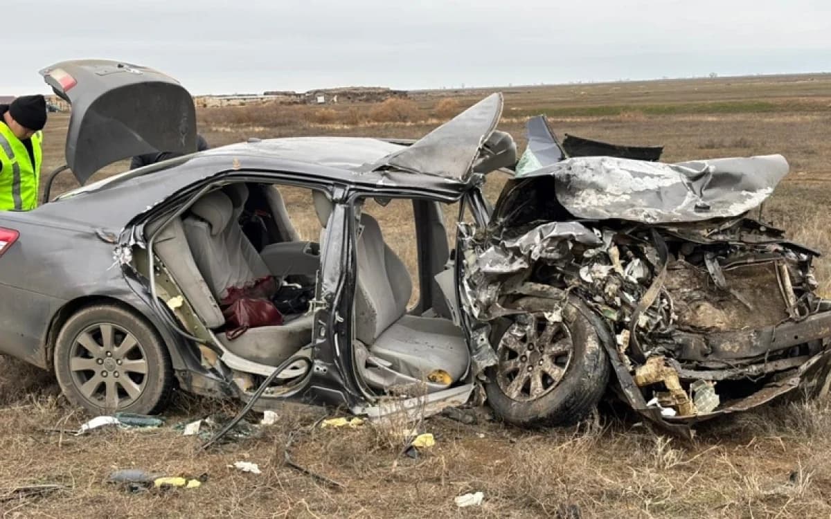 Батыс Қазақстанда жантүршігерлік жол апатынан 8 адам тіл тартпай кетті