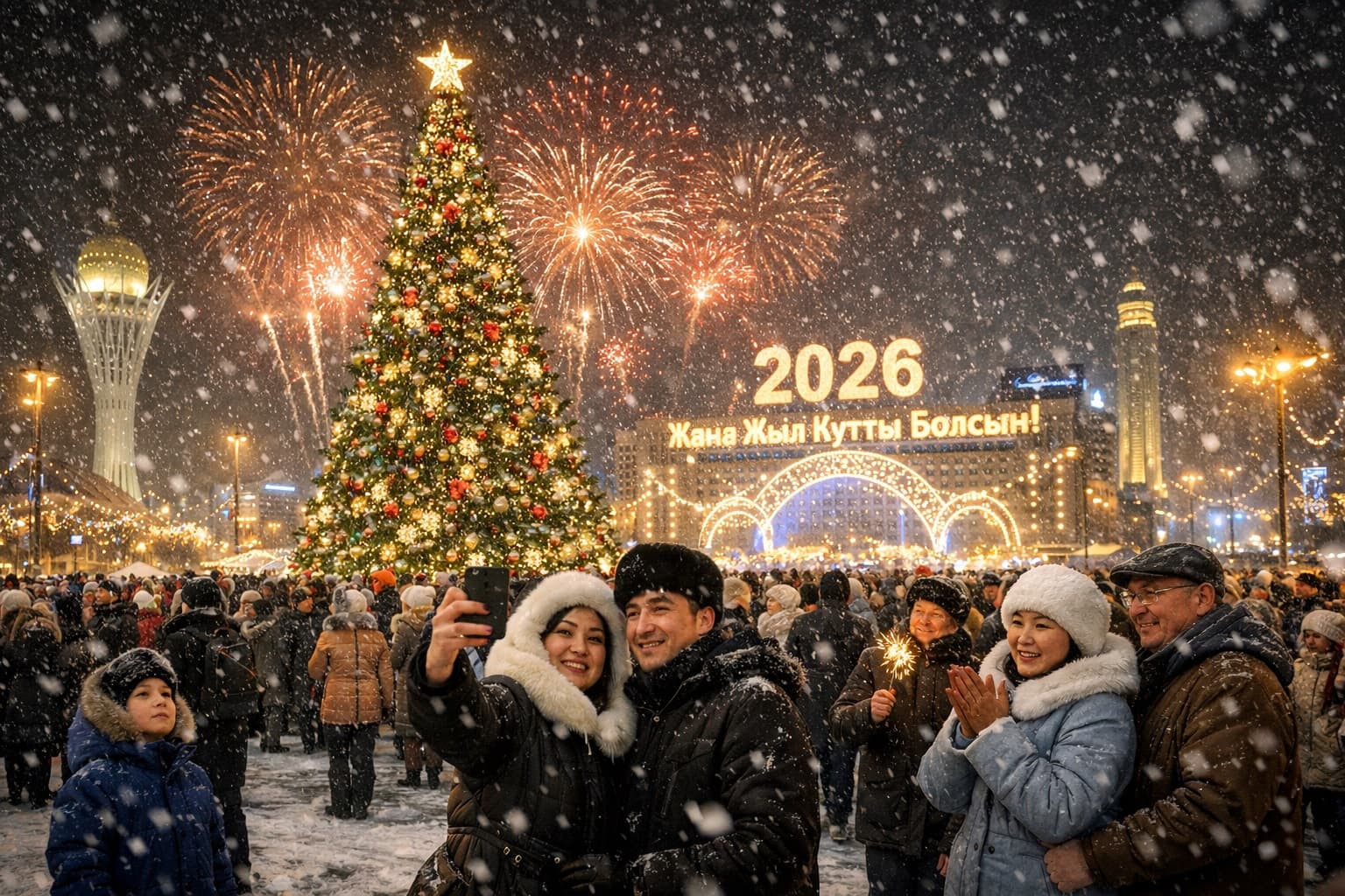 Жаңа жыл – 2026: 31 желтоқсан түні Қазақстанда ауа райы қандай болады?
