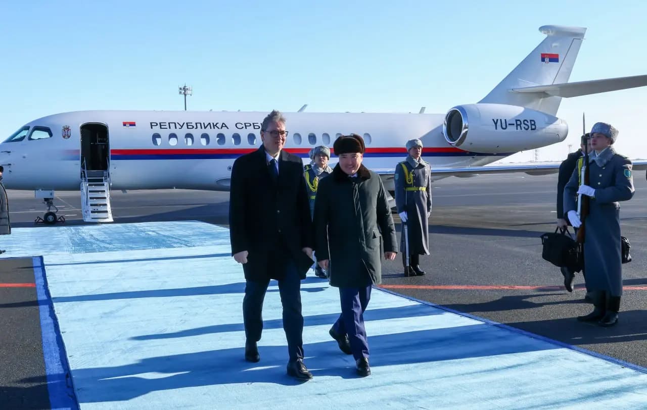 Сербия Президенті Александр Вучич Астанаға ресми сапармен келді