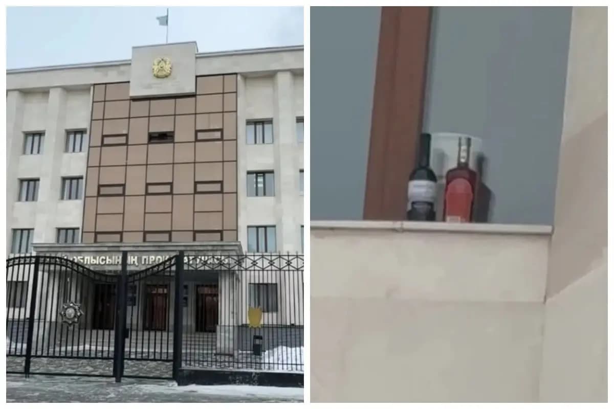 Абай облысында прокурорлар терезе алдына қойған бөтелкелер үшін қатаң сөгіс алды