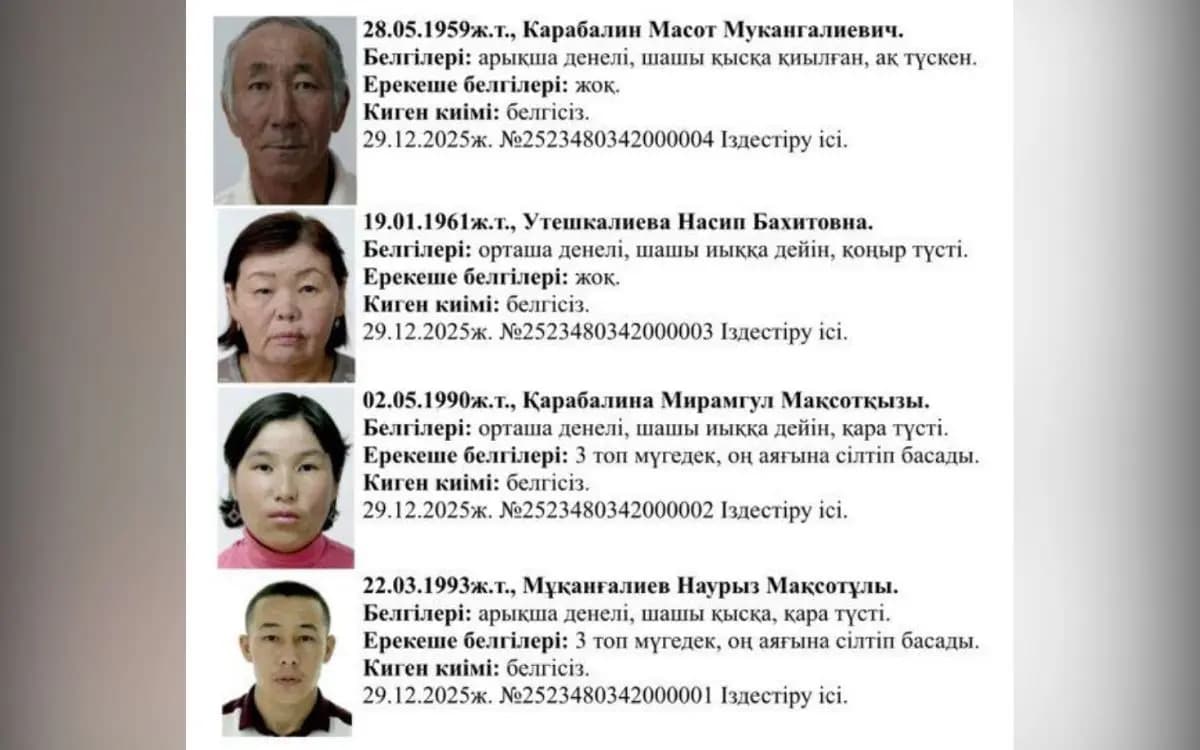 Өлім хронологиясы: Жангельдинде отбасының қаза болу жағдайлары анықталды