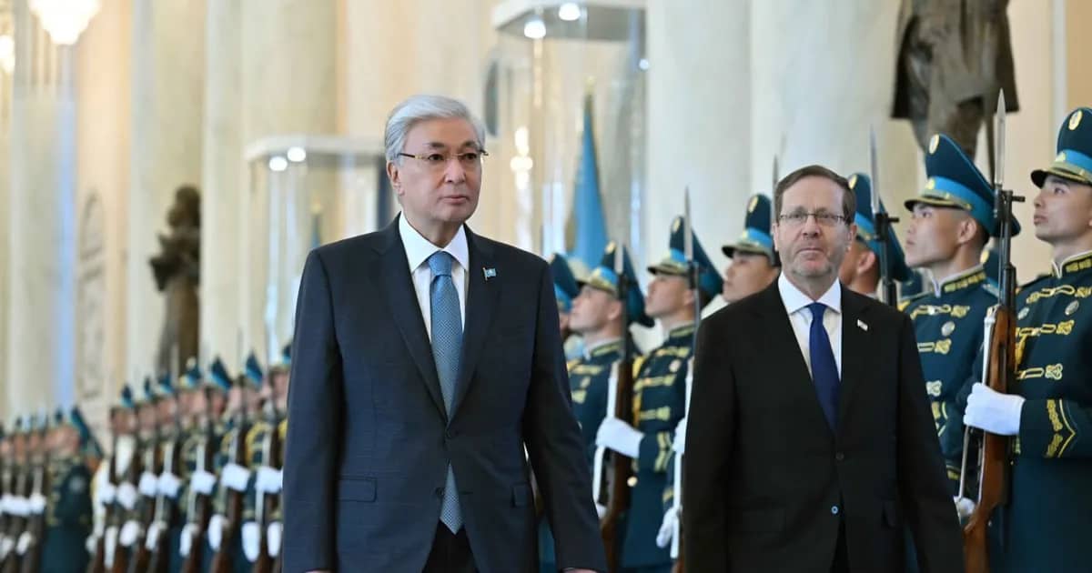 Ақордада Израиль президентін салтанатты қарсы алу рәсімі өтті