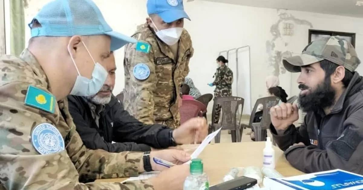 Қазақстандық бітімгерлер Голан биіктерінде сириялықтарға медициналық тексеру ұйымдастырды