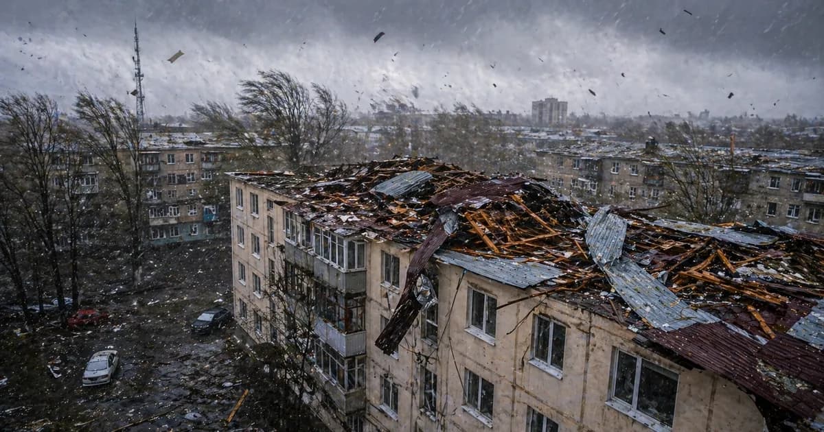Павлодар облысында дауыл шатырларды жұлып, электр қуатын өшіріп, ауруханаға жатқызды
