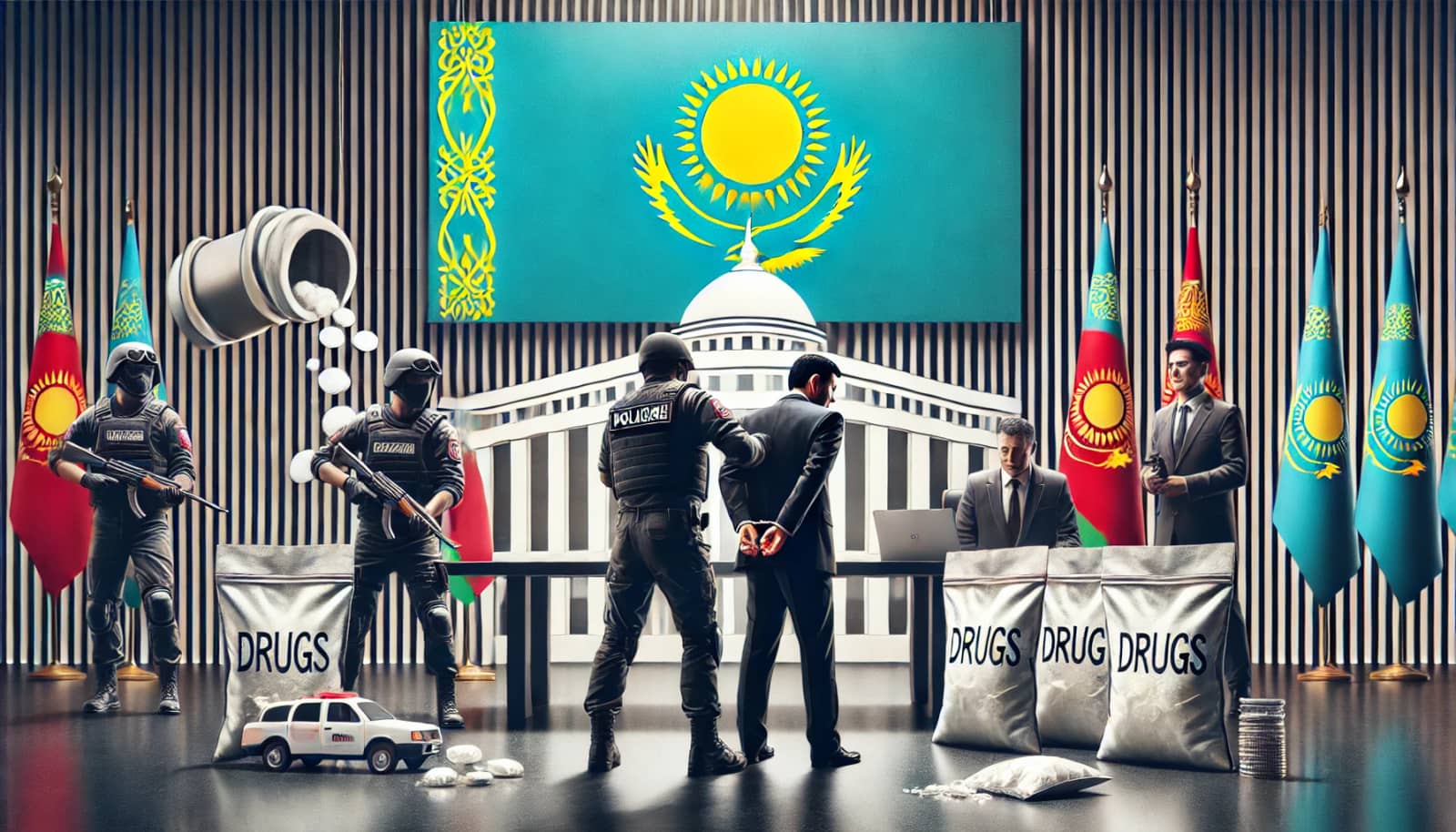 Қазақстанда есірткі бизнесіне қатысы бар шенеуніктер өмір бойына сотталуы мүмкін