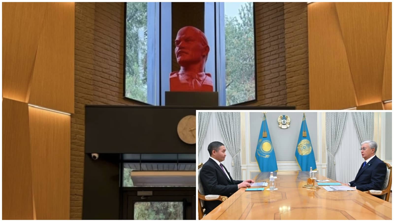 «Сапасыз үй, жалған уәде»: Басшысы Тоқаевпен кездескен Qazaq Stroy кеңсесіне Ленин мүсінін қойған