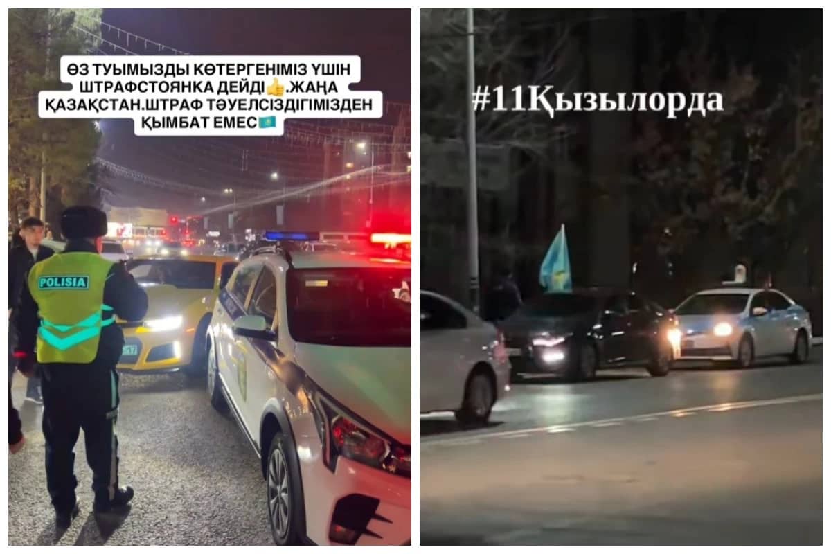 «Намысым «штраф стоянкада»: Қазақстандықтар Тәуелсіздік күні полицияның ту ұстап жүруге тыйым салғанына шағымданды